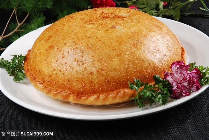 黄金大饼的美食图片