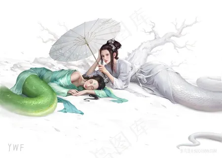 青蛇白蛇美女妖精白蛇传小青和白素贞漫画图 青蛇白蛇美女妖精白蛇传小青和白素贞漫画图