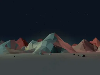 精美立体山峰制作高清图