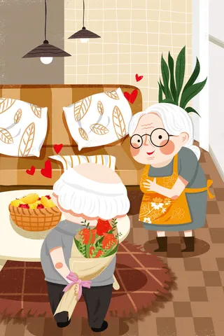 卡通温馨浪漫2月14七夕520情侣拥抱情人节主题插画海报PSD素材