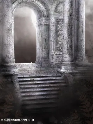 童话世界拱门高清图片