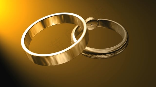 结婚戒指, 珠宝, 金子, 金的, 回转, 爱, 浪漫的