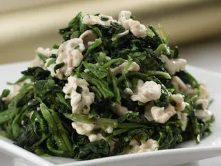 LCSC3180脱水菠菜拌桃仁22元份