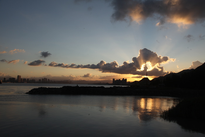 天空美景晚霞夕阳