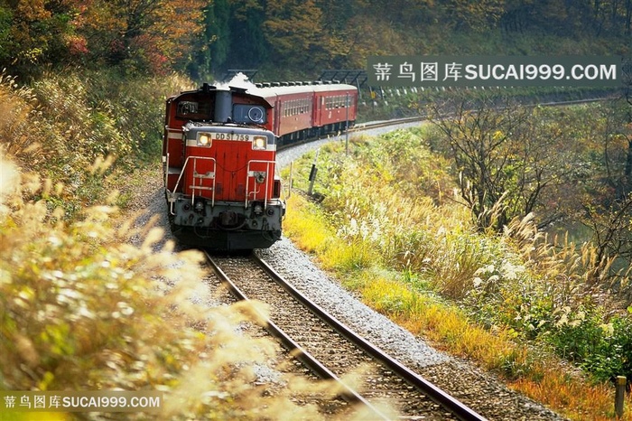 铁路火车高清风景画