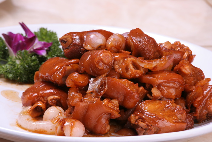 港式葱油猪手 (3)