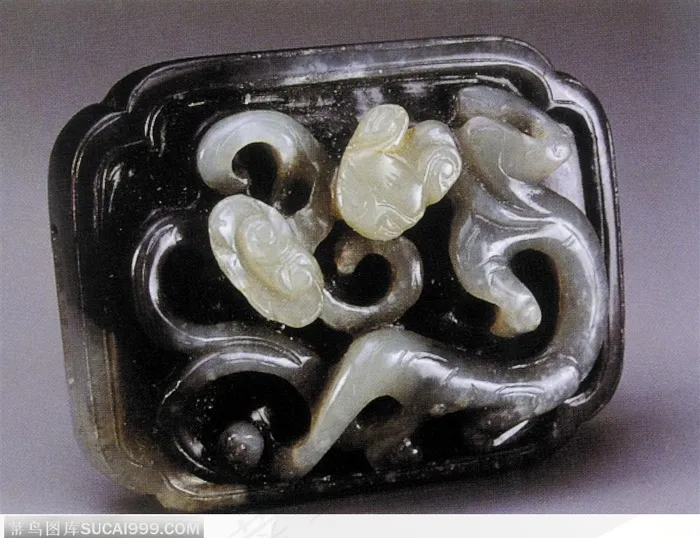 传统工艺-漂亮的豹子花纹玉器