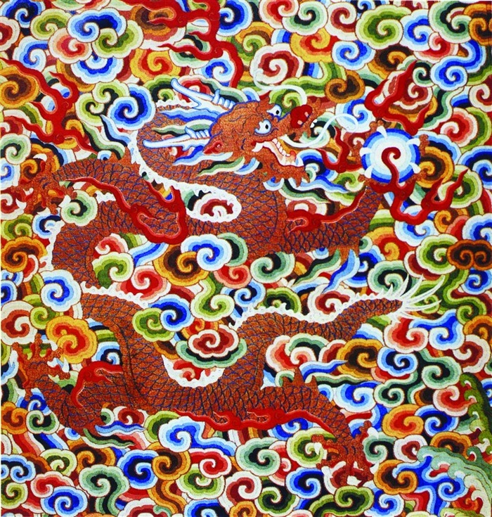 华丽龙纹图案设计素材