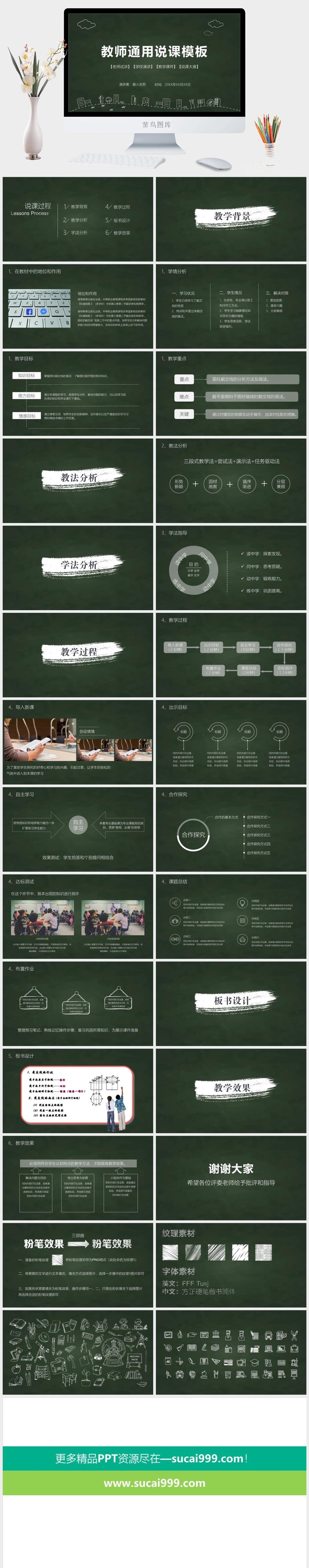 课件PPT模板动态教学教师说课公开课授课教育培训演示模板素材