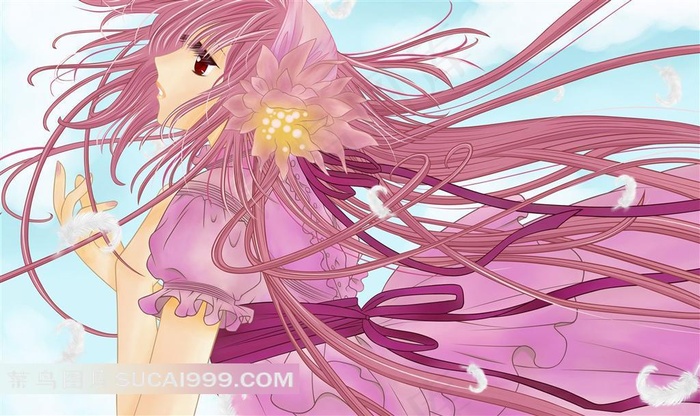 奇迹少女小鸠美少女插画素材