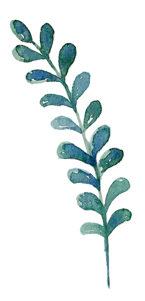 唯美森系手绘水彩花朵 免抠