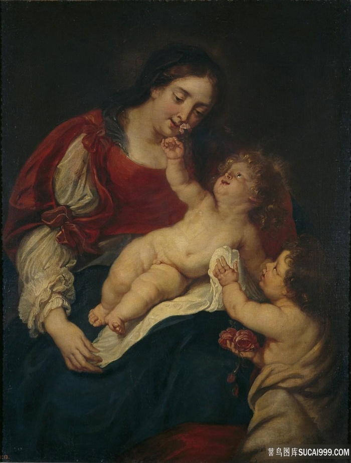 托马斯，让-玫瑰圣母油画