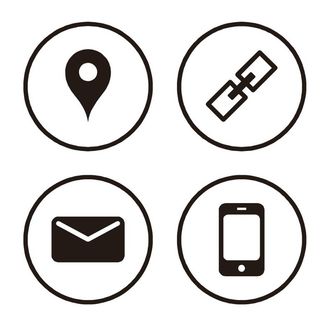 矢量名片信息小图标