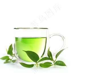 绿茶饮品摄影