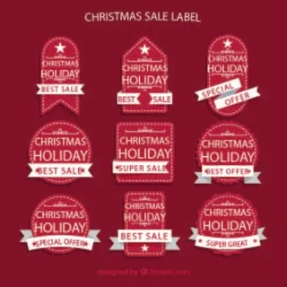 免抠促销打折标签