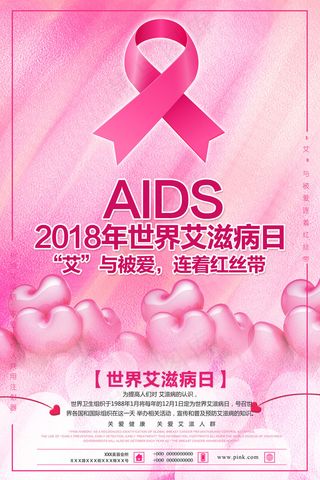 艾滋病海报宣传图