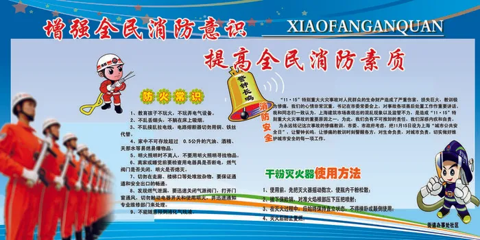 消防意识psd模版下载
