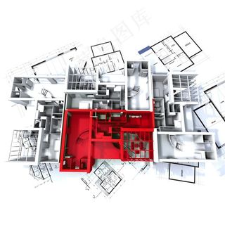办公室图纸与模型设计图片
