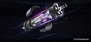 炫酷3D质感电机效果图