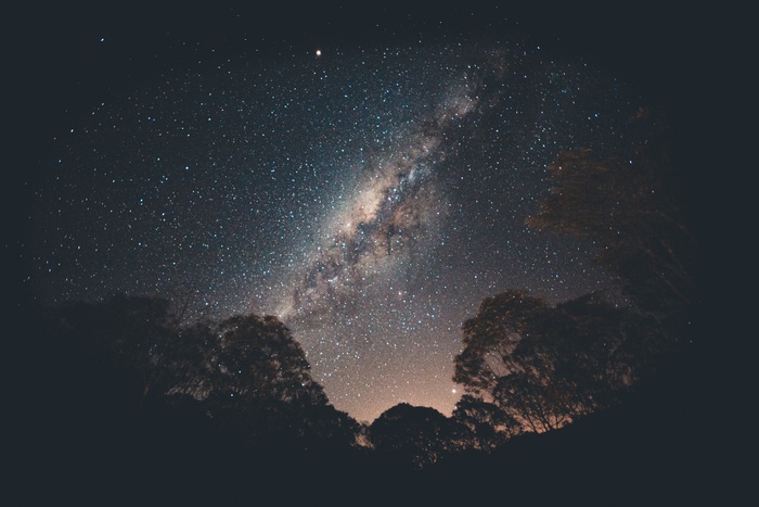 黑色星空摄影素材