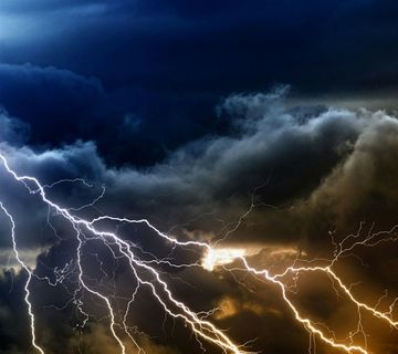 绚丽的雷电景色素材大图