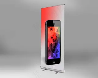 易拉宝样机 易拉宝效果图