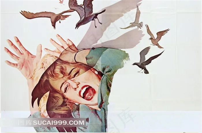 电影群鸟创意海报