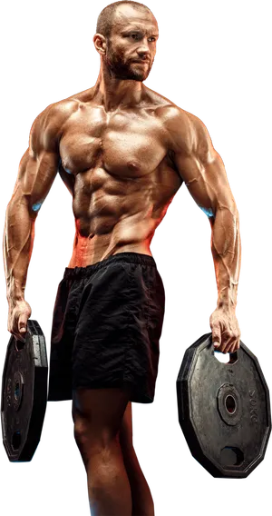 免抠健身运动男