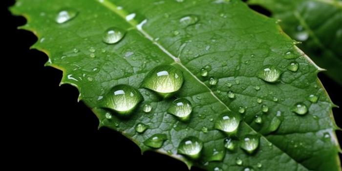 露珠绿叶摄影背景