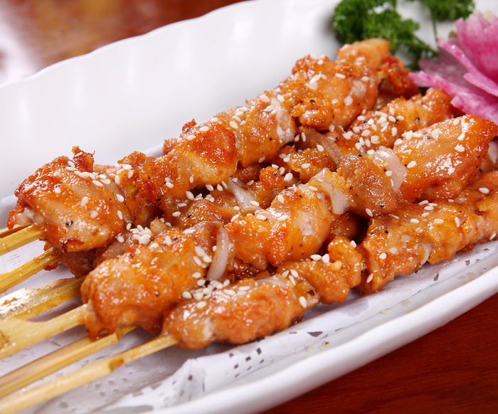 骨肉相连餐饮菜单烧烤烤串高清图