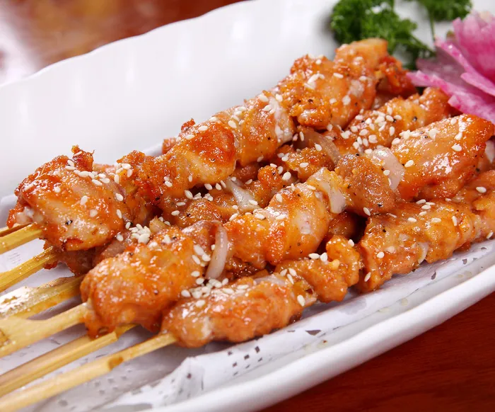 骨肉相连餐饮菜单烧烤烤串高清图