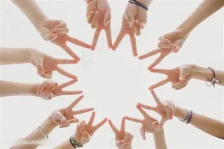 友谊背景手势图