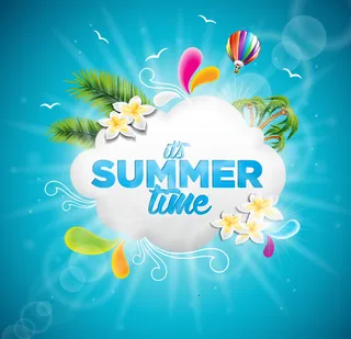 夏天海滩大海背景