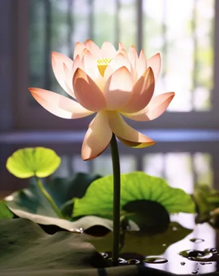 池塘荷花风景背景