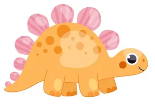 儿童节矢量卡通剑龙