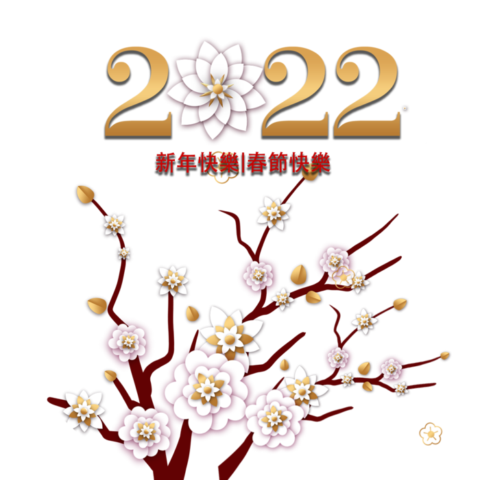 2022新年艺术创意字体虎年3D立体标题数字文字png免抠字素材