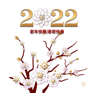 2022新年艺术创意字体虎年3D立体标题数字文字png免抠字素材