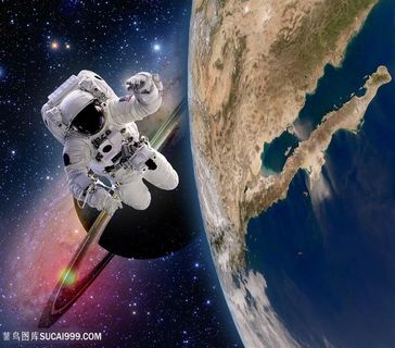太空中航天宇航员图片