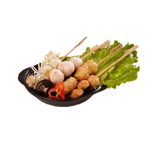 免抠关东煮，砂锅，香菇，鱼丸