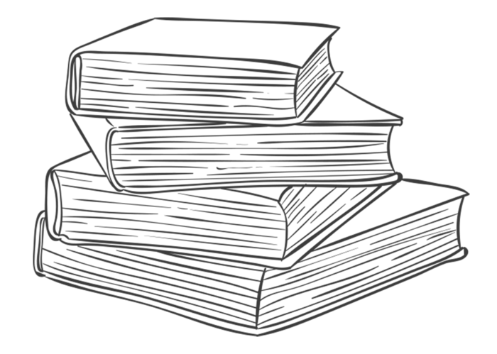 书本线条画