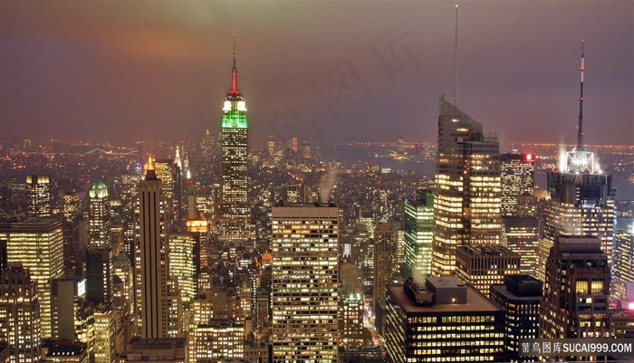 唯美城市建筑风景画