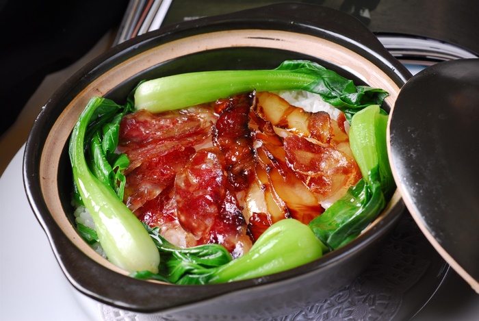 砂锅石锅美食煲类特色菜怀广式腊肉香肠煲仔饭