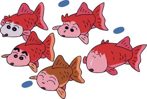 蜡笔小新卡通鱼