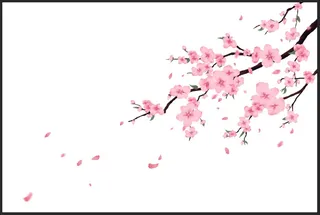 春天桃花开花开满枝头