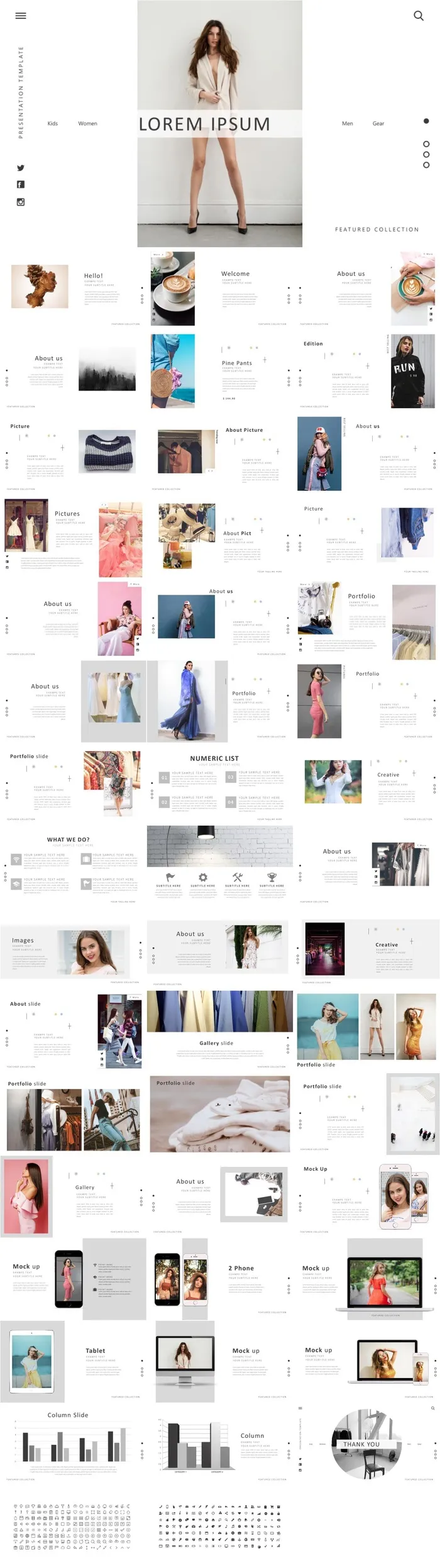 欧美风格PPT模板