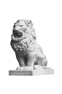 雕塑动物看门素材