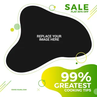 广告销售黑绿横幅素材