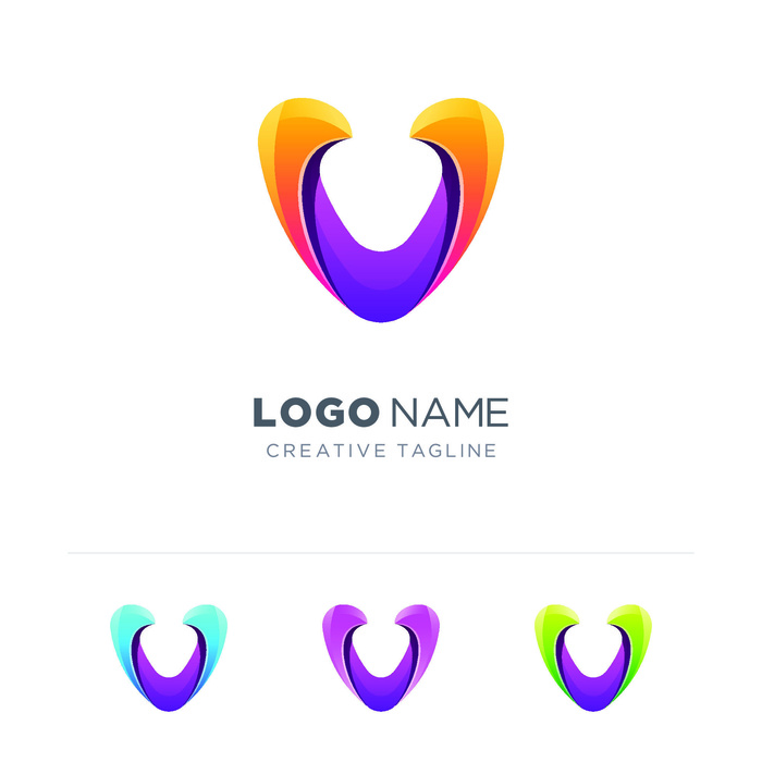 图标识标志公司字母企业商标品牌LOGO设计素材矢量模板