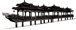 中国古风元素建筑