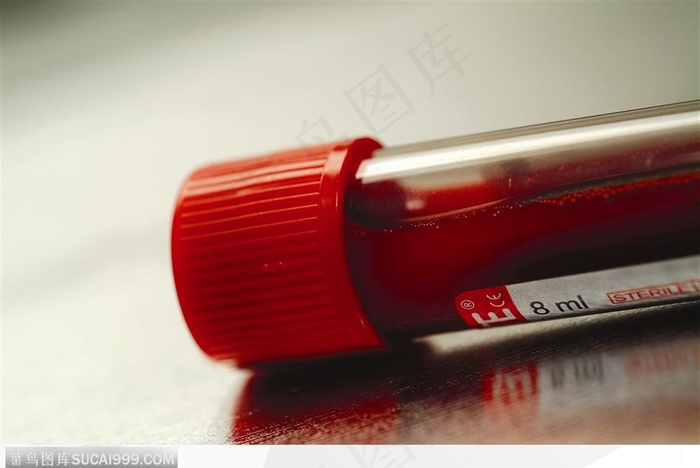 生物技术-密封的红色试管